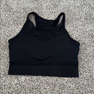 Zyia Black High-Neck Sports Bra